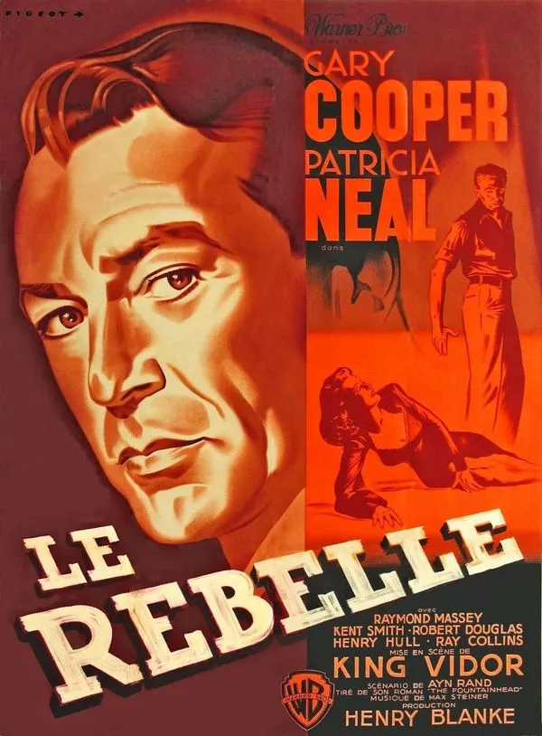 Affiche principale de l'événement : LE REBELLE de King Vidor - carte blanche a Olivier Mazoué et Jean Claude Artaud