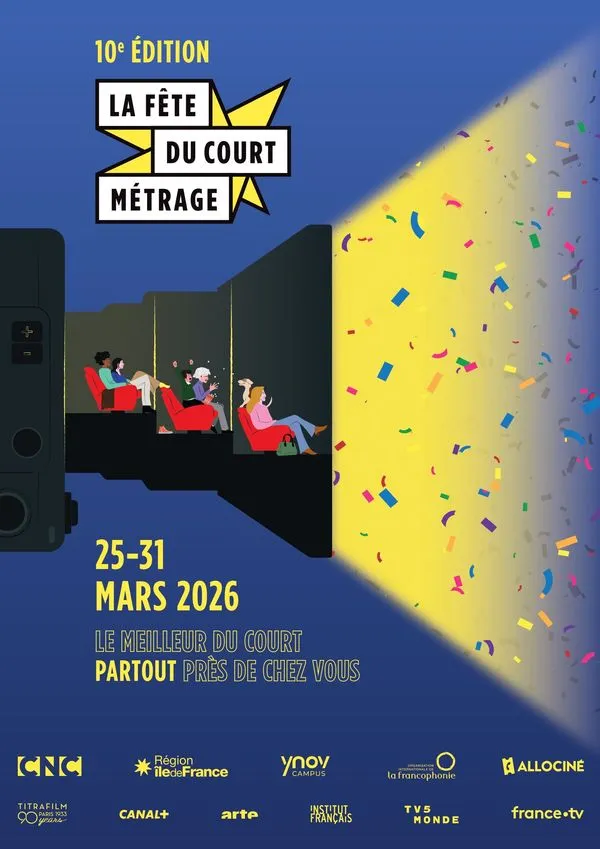 Affiche principale de l'événement : LA FÊTE DU COURT MÉTRAGE – En collaboration avec Festi'Clap